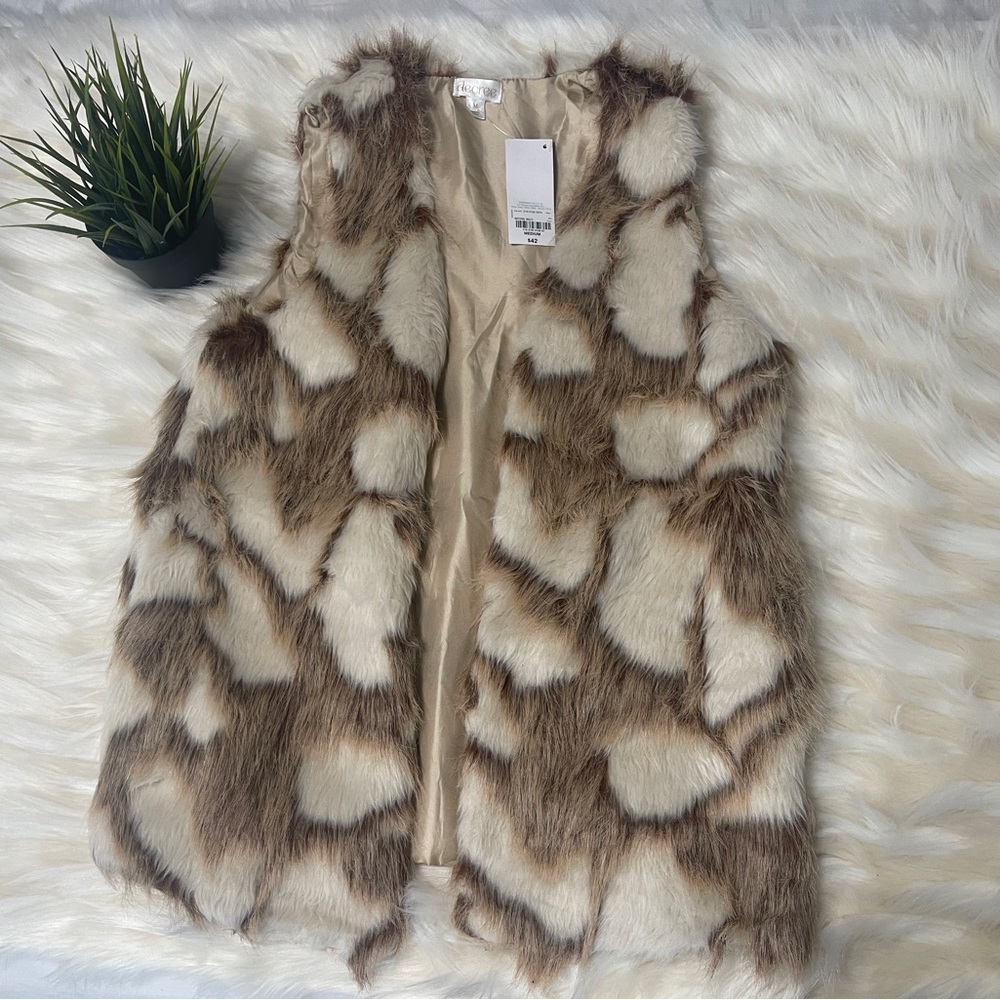 Mid-Length Faux Fur Vest